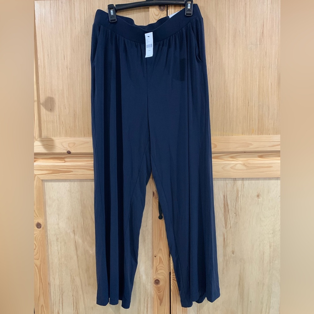 Lane Bryant New W/Tags Wide Leg Navy Pants Sz 14/16 $59.95 Travel